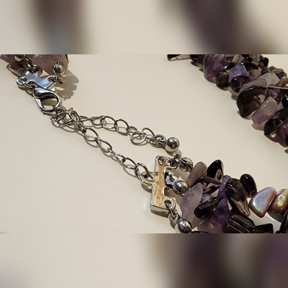 Free People Amethyst Triple Strand Choker - Picture 5 of 10